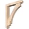 Ekena Millwork Imperial Arts and Crafts Smooth Bracket w/ Offset Brace, Douglas Fir, 5 1/2"W x 32"D x 38"H BKT0604X32X38IMP03SDF - alternate 1